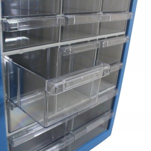 Steel Cabinet with 19 Plastic Drawers